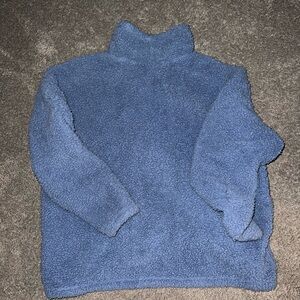 Blue fuzzy sweatshirt